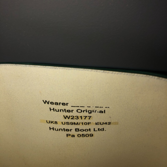 SOLD🚫 Hunter Original Tall Wellington Rain Boots - Picture 3 of 3